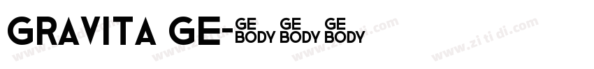 gravita ge字体转换